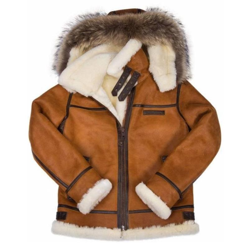 Men's Vintage Zip Thick Leather Coat